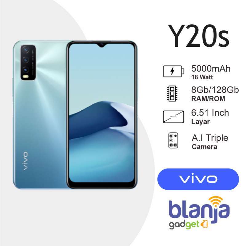 Jual VIVO Y20s 8/128GB RAM 8GB INTERNAL 128GB Online April