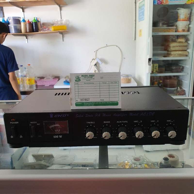Jual Power Amplifier Eko AC DC 200 Watt BISA UNTUK CORONG 8 BUAH