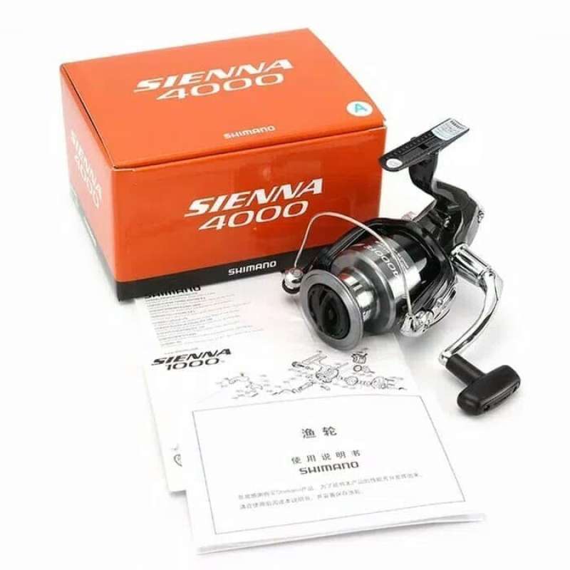 Jual Reel Pancing Spinning Shimano Sienna Siena 4000FE 4000 FE 1+1BB Hitam di Seller