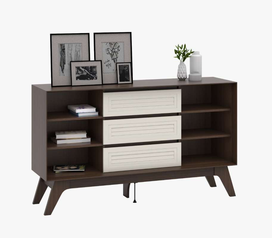 Jual CREOVA Meja TV / Credenza Tinggi Promo Khusus JABODETABEK di