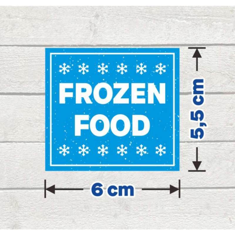Promo Sticker Label Frozen Food Stiker Kemasan untuk Makanan Beku [6 x