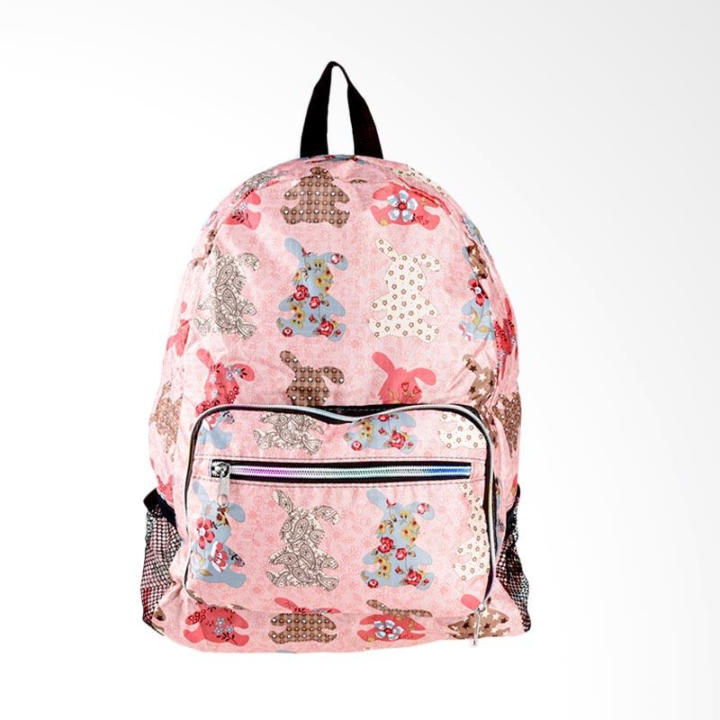 Jual Biubiu 117 Lipat Kotak Bunny Backpack - Pink Online 