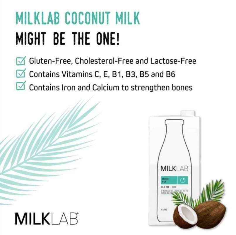 Jual Coconut Milk MILKLAB 1L (milk for coffee)08 di Seller Sahabat