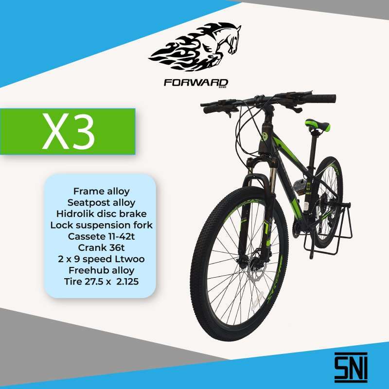 Jual Sepeda Gunung Forward Mtb X3 27,5 Alloy Frame Mountain Bike Di ...