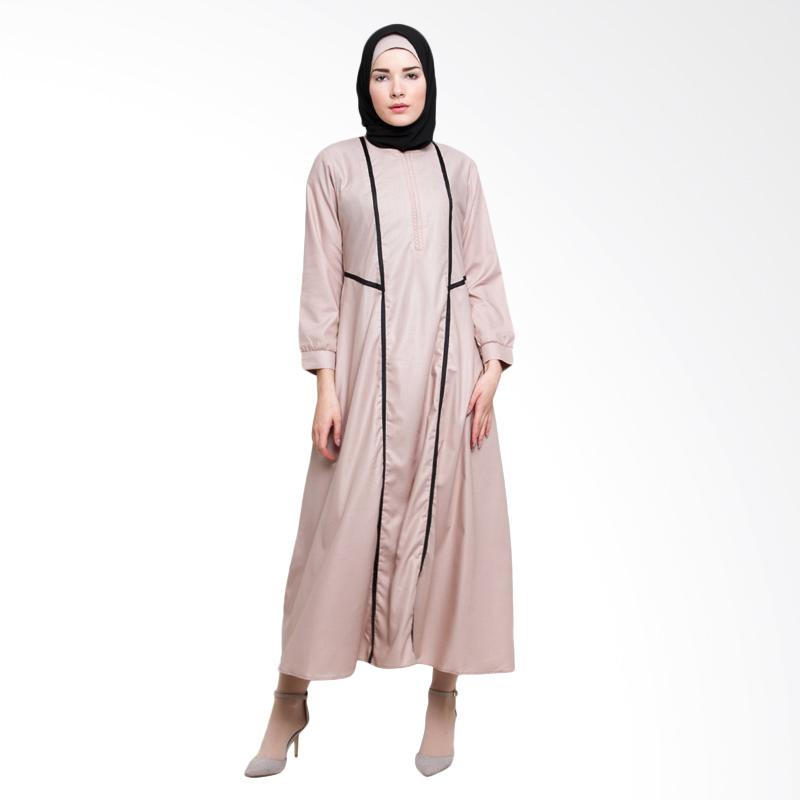 Jual Allev Mahira Abaya Baju  Muslim Coklat  Susu  Online 