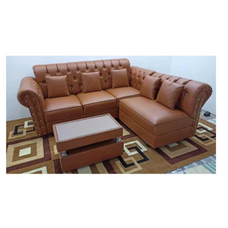 Jual SOFA L PUTUS KANCING MAROON di Seller JULIA STORE Mulyasari