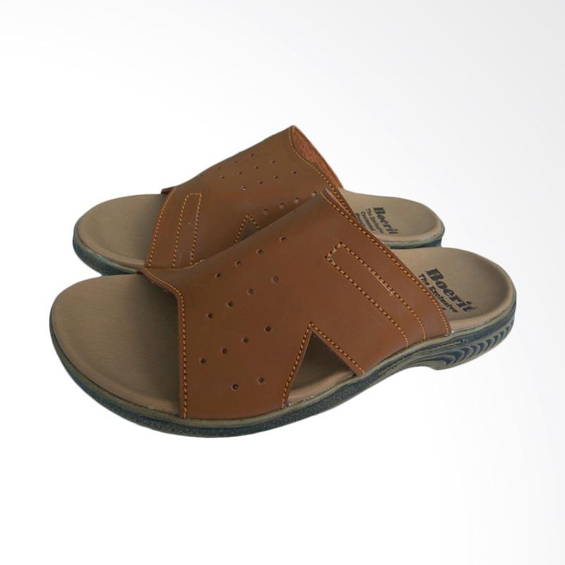 Jual Boerit Arsy Sport Slop  Kulit Insol Sandal  Pria  Tan 