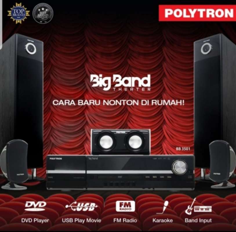 Jual HOME THEATER POLYTRON BIG BAND BB3501 Home Theatre Speaker Active