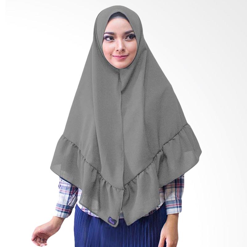 Jual Milyarda Hijab Khimar Aisyah  Hijab Instan  Abu Tua 