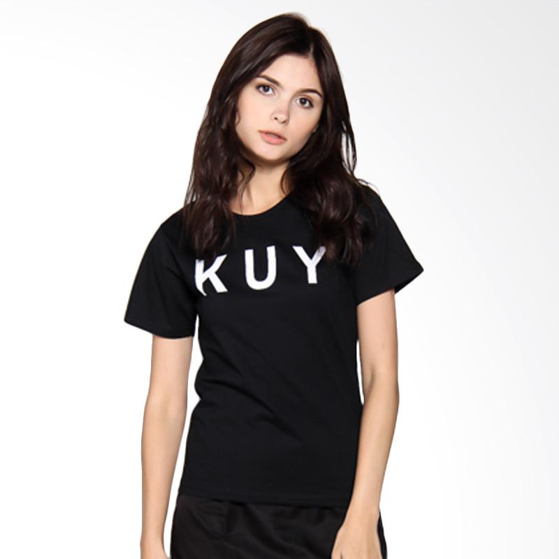 Jual JCLOTHES Kaos Wanita Tumblr Tee Branded KUY Hitam Jual JCLOTHES Kaos Wanita Tumblr Tee Branded KUY Hitam