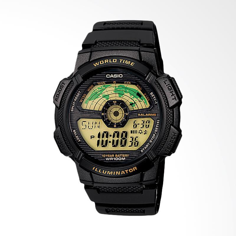 Jual Serba 12 Rb - CASIO Jam Tangan Pria - Black AE-1100W 