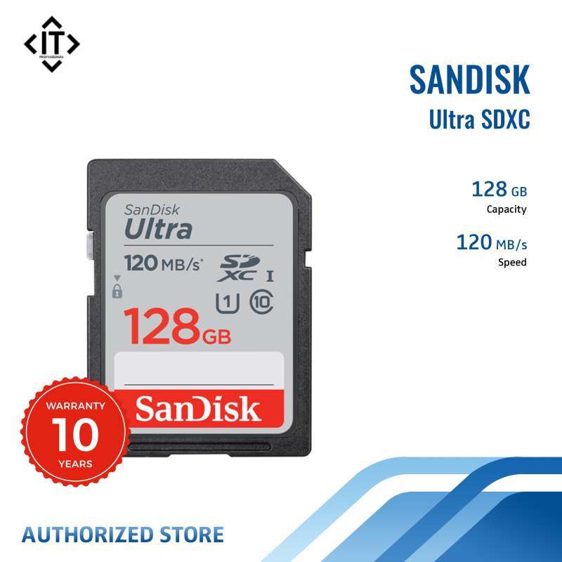 Карта памяти sdxc sandisk ultra 128 гб sdsdun4 128g gn6in