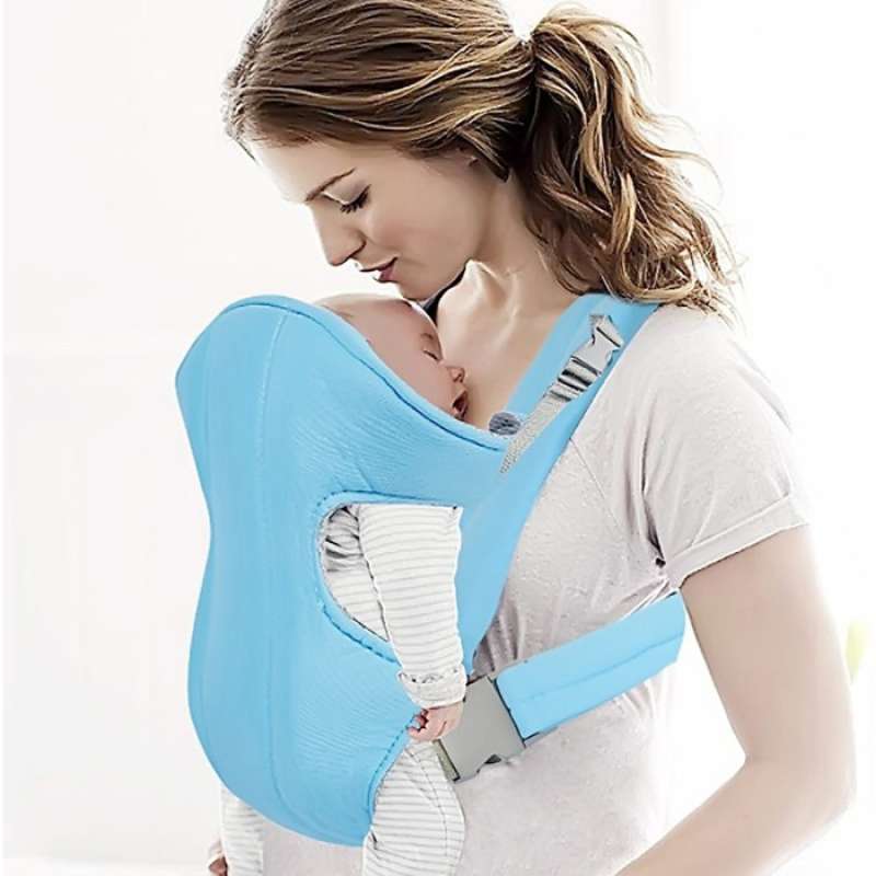 Promo Baby carrier gendongan depan bayi warna polos bahan kain kuat