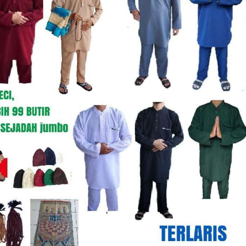 Jual Bagus PAKET PROMO !! setelan gamis pakistan pria remaja dan dewasa