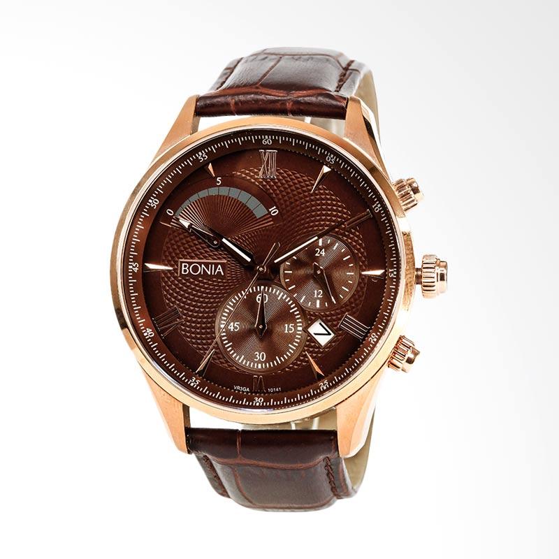 Mumpung Promo >> Bonia Jam Tangan Pria – Brown Rosegold 