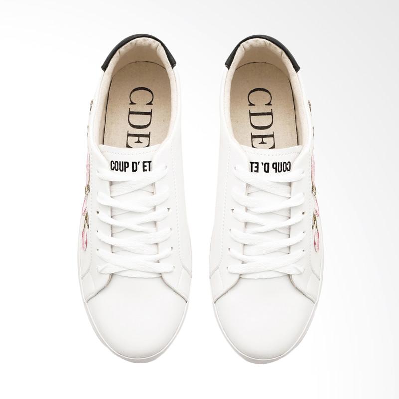 Jual CDE Rosetta Bordir Bunga Pink Sepatu Sneaker Wanita ...