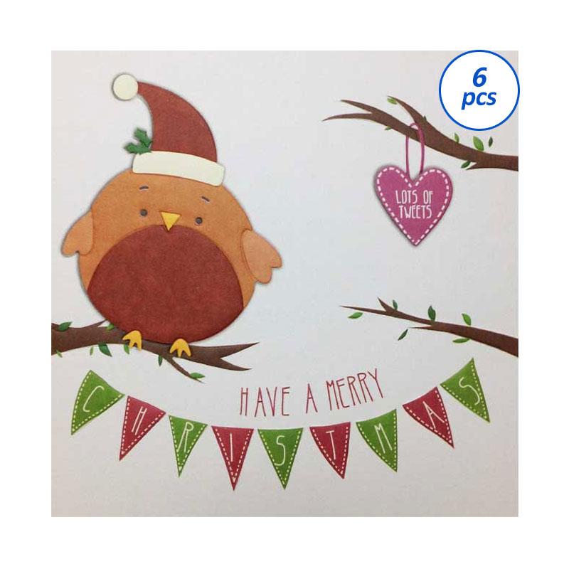 Jual Capricorn Design CLX 334 Kartu Ucapan Natal [6 pcs