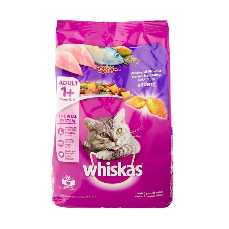 Jual Makanan Kucing Whiskas Mackerel 480 gram / Whiskas Mackerel 480gr