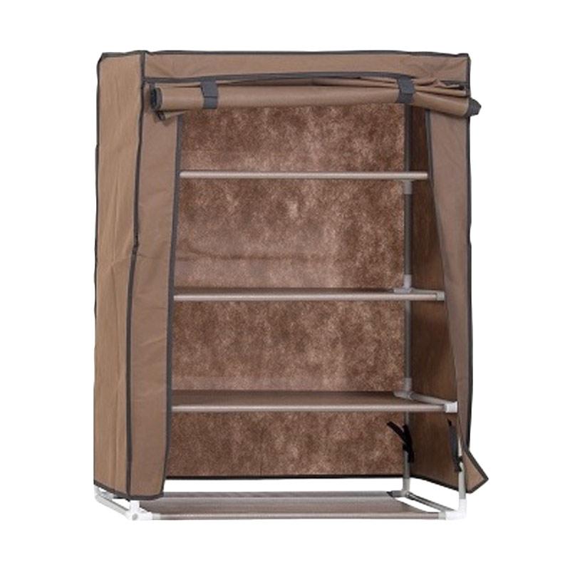 Jual Homebi Shoe Rack Brown 4 Layers Online Harga 