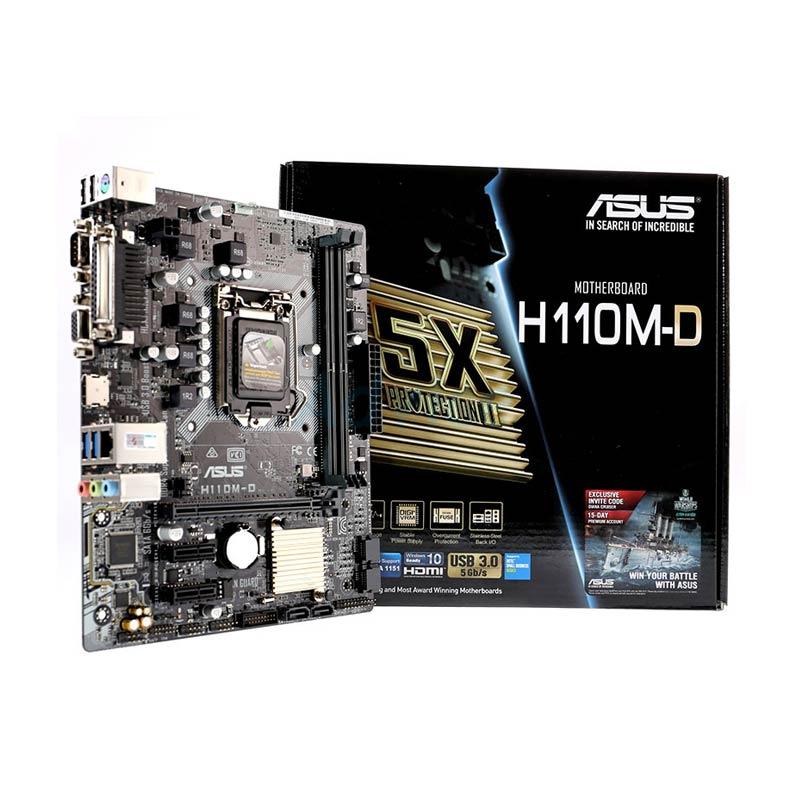 Jual ASUS H110M-D DDR4 Motherboard di Seller Top Computer Erlangga