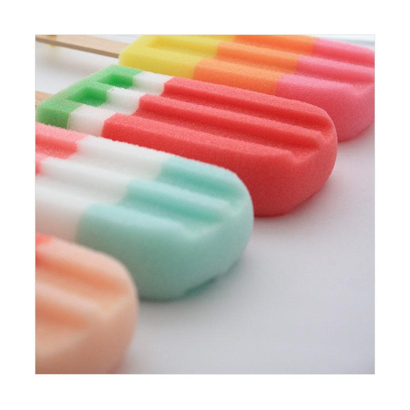 Jual UCHII Ice Cream Shape 1F Bath Sponge - Multi Color