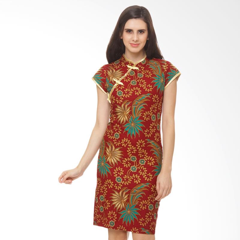 Jual Parama Batik Cheongsam Chinese New Year 4 Midi Dress