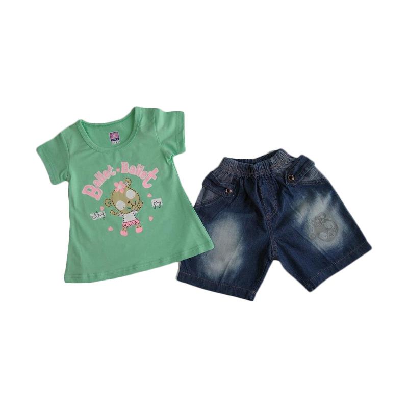 Jual GLOWFish SCJ04 Setelan Kaos Jeans Bayi Perempuan 