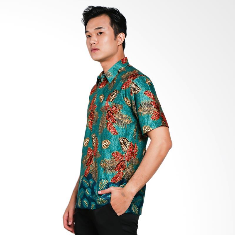 Jual Blitique Abimayu Mengunir Kemeja Batik Pria Hijau  