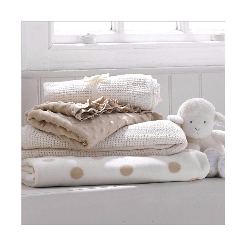 Cream Blankets Mothercare Moses Basket Crib Fleece Blanket Beicare
