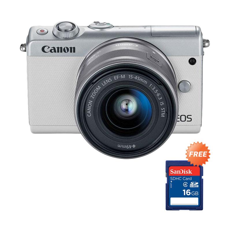 Canon Eos M100 Kit 15 45mm jual canon eos m100 kit 15 45mm is stm mirrorless putih Canon Eos M100 Kit 15 45mm jual canon eos m100 kit 15 45mm is stm mirrorless putih