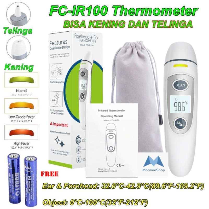Jual Thermometer Infrared Bisa Kening Dan Telinga Ear & Forehead FC