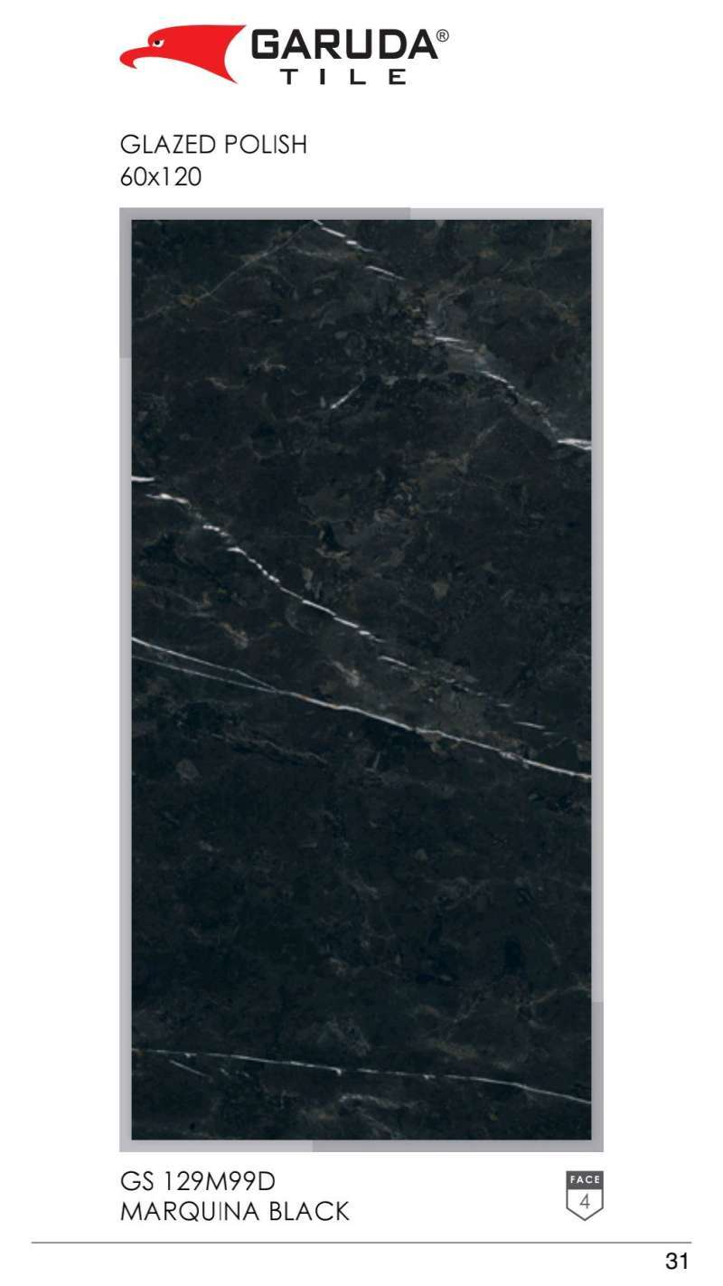 Jual Granite 60x120 Gs129m99d Marquina Black Garuda Tile Di Seller