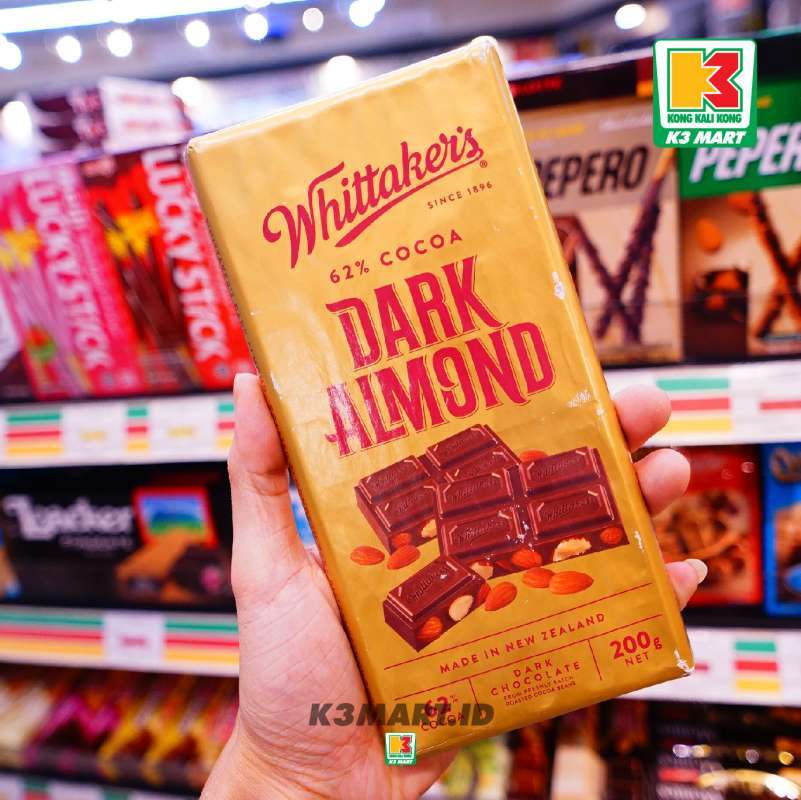Jual Whittakers Dark Almond Chocolate Coklat [200 g] di Seller K3MART ...