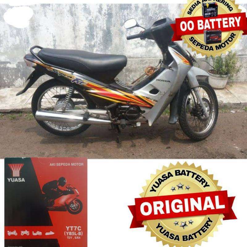 Jual Aki Kering Motor HONDA SUPRA X Old Original Yuasa Yt7C 12V-6Ah di