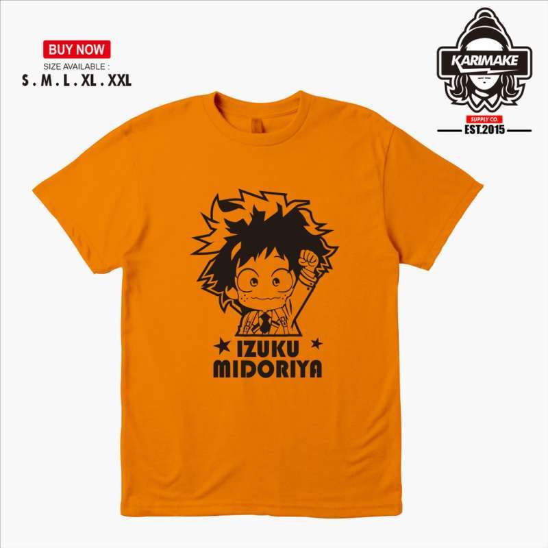 Jual Kaos Baju Anime MY HERO ACADEMIA BOKU NO HERO IZUKU MIDORIYA Kaos