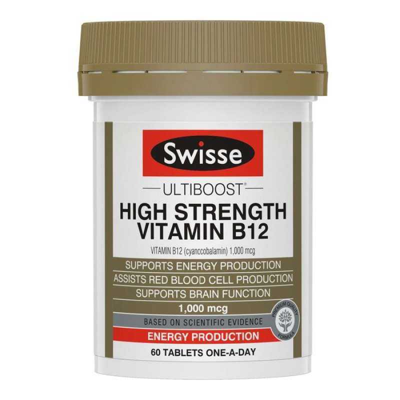 Jual Swisse HS Vitamin B12 60 Tab di Seller Ozwarehouse Jagalan, Kota