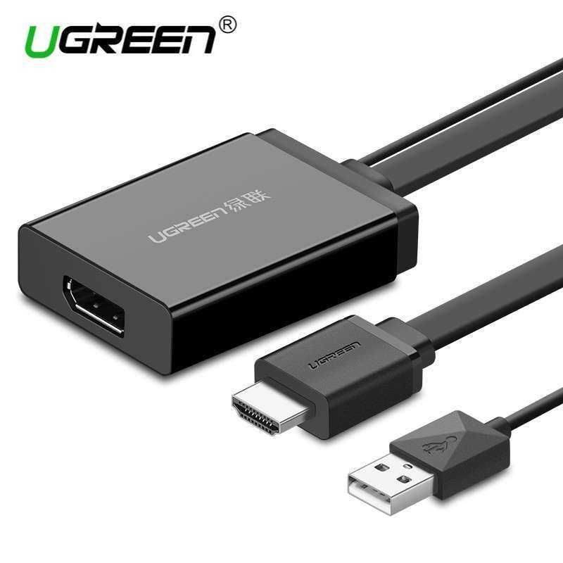 Jual Ugreen Kabel Converter HDMI to DP USB + HDMI 1.4 Male 4K * 2K di