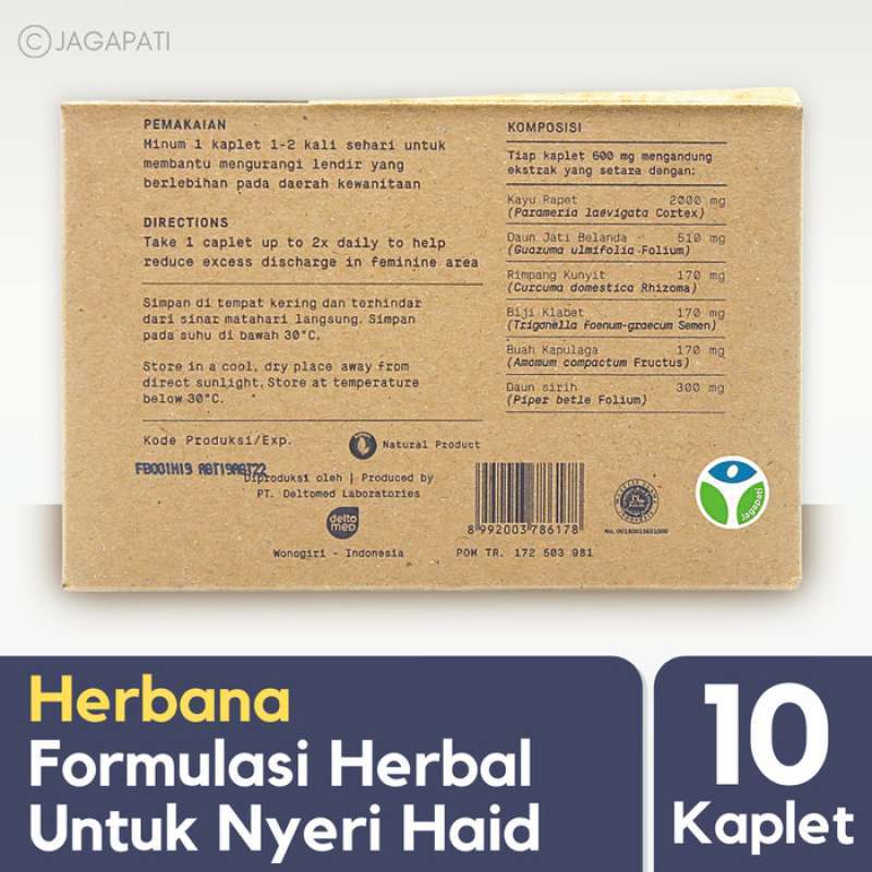 Jual Herbana Balance Madia Menstrual Comfort 10 Kaplet di Seller