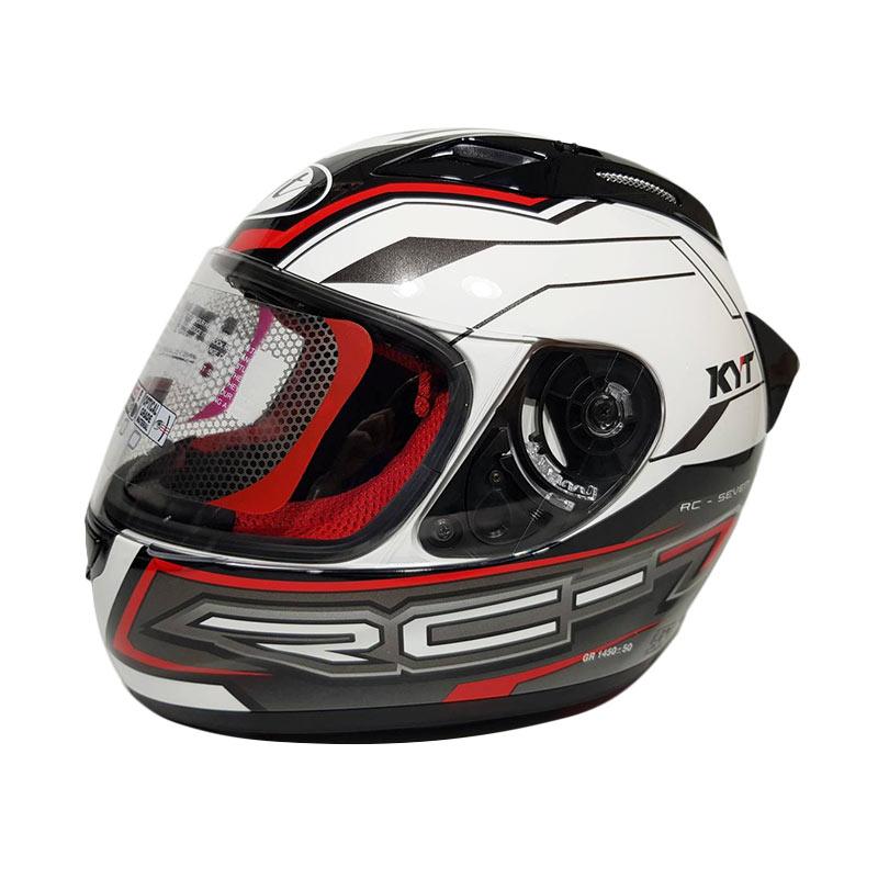 Jual KYT RC7 RC 7 14 Helm Full Face Black Red di Seller