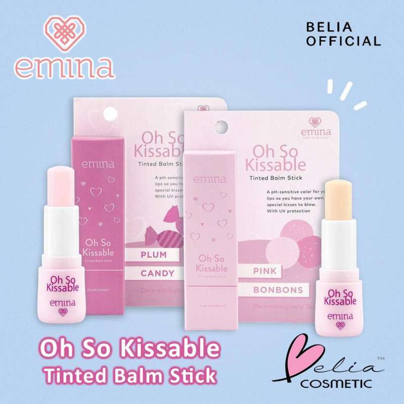 Promo Emina Oh So Kissable Tinted Balm Stick Lip Balm BPOM / lip balm