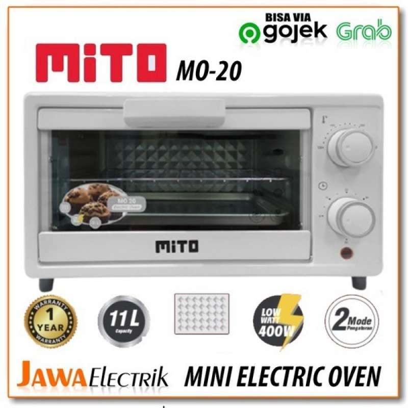 Jual Diskon Oven Mo20 Mito Oven Electric Mini 11 Ltr Low Watt Putih