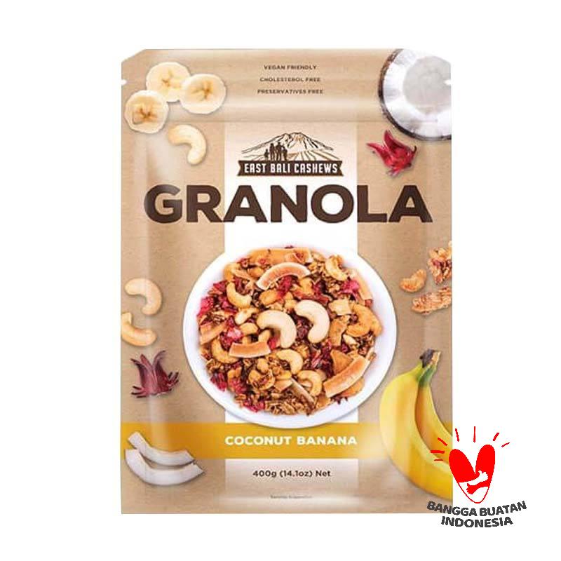 Jual East Bali Cashews Granola Coconut Banana Cereal [400 g] di Seller