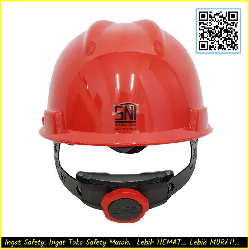 Jual Helm Proyek V Safety Helmet Merah standar SNI MSA Lokal + Sarang