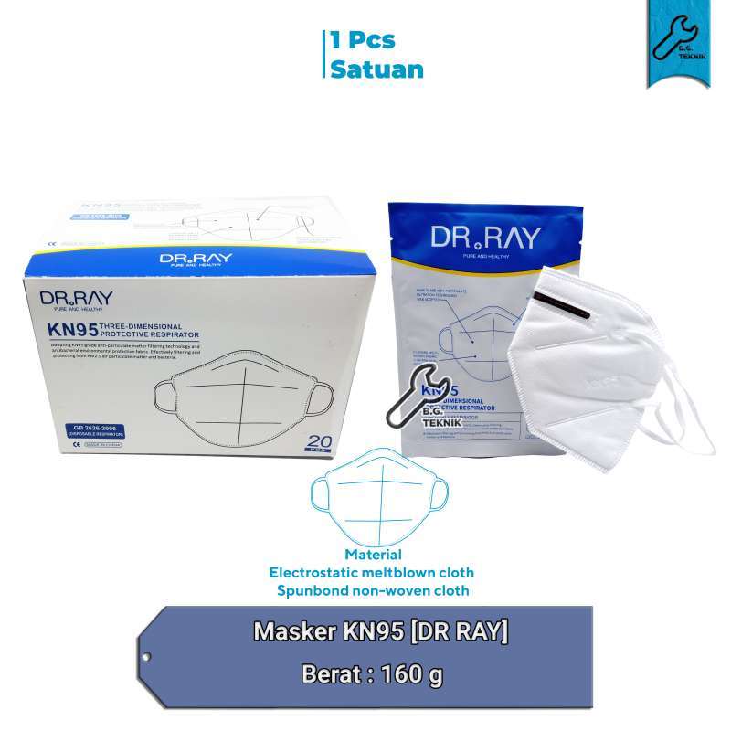 Jual [satuan] Masker Kn95 Dr Ray 5 Ply Di Seller Bang Teknik - Karang ...
