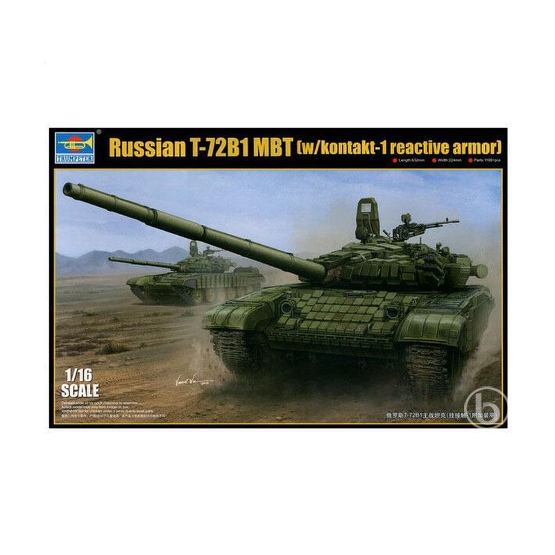 Jual Trumpeter 00925 Russian T 72B1 MBT w kontakt 1 Reactive Armor jual-trumpeter-00925-russian-t-72b1-mbt-w-kontakt-1-reactive-armor