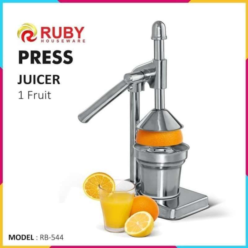 Jual RUBY Manual Press Juicer RB544 Perasan Jeruk Stainless di Seller