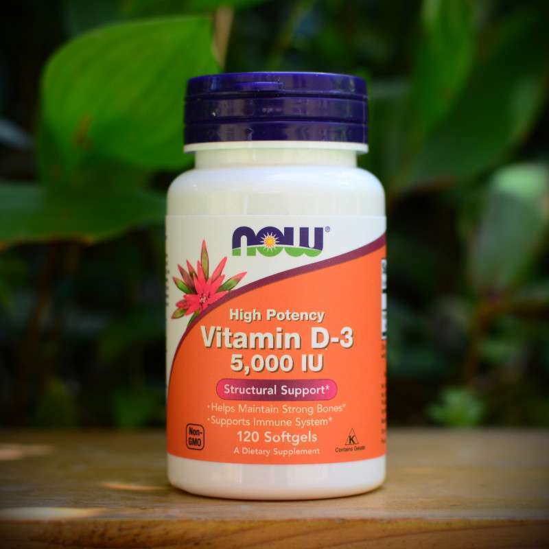 Jual Vitamin D3 5000 IU / Vitamin D 3 5000 IU Now Foods 120 softgels