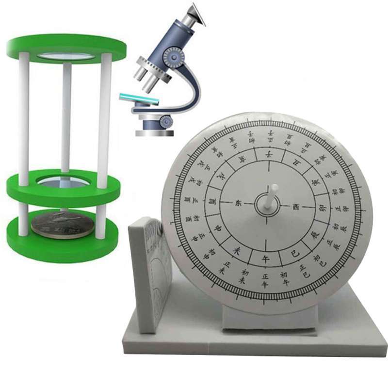 Sundial Assembly Jual Bluelans DIY Assembly Sundial Microscope Model Handmade Experiment ...