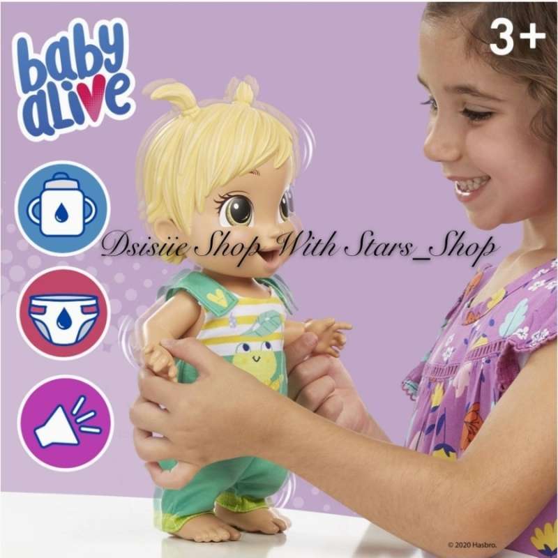 Jual Baby Alive Baby Gotta Bounce Doll , Frog Outfit Bounces With 25