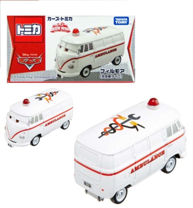Promo Tomica Cars Go go Rescue Fillmore Ambulance Diskon 5 di Seller